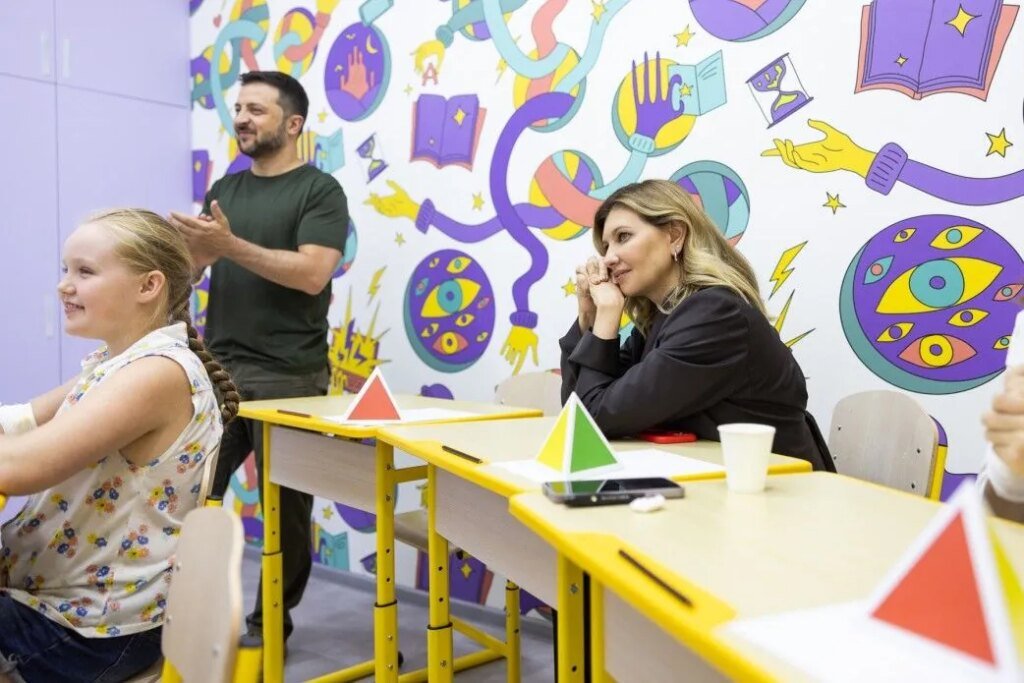 Зеленский вместе с первой леди посетил «Школу супергероев» в Кривом Роге